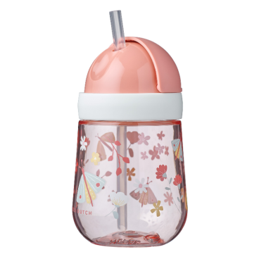 Kubek ze słomką 300ml MIO Flowers & Butterflies