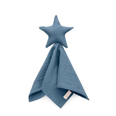 Doudou STAR 100% cotton muslin INDIGO YOSOY