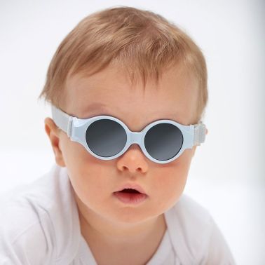 Beaba Okulary przeciwsłoneczne dla dzieci z elastyczną opaską 0-9 miesięcy pearl blue