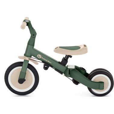 Petite&Mars Turbo - wielofunkcyjny rowerek trójkołowy 5w1 Misty Green
