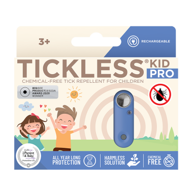 TICKLESS® Kid PRO Urządzenie ultradźwiękowe przeciwko kleszczom dla dzieci 3+ Greek Blue