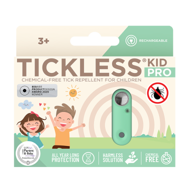 TICKLESS® Kid PRO Urządzenie ultradźwiękowe przeciwko kleszczom dla dzieci 3+ Mentha Green